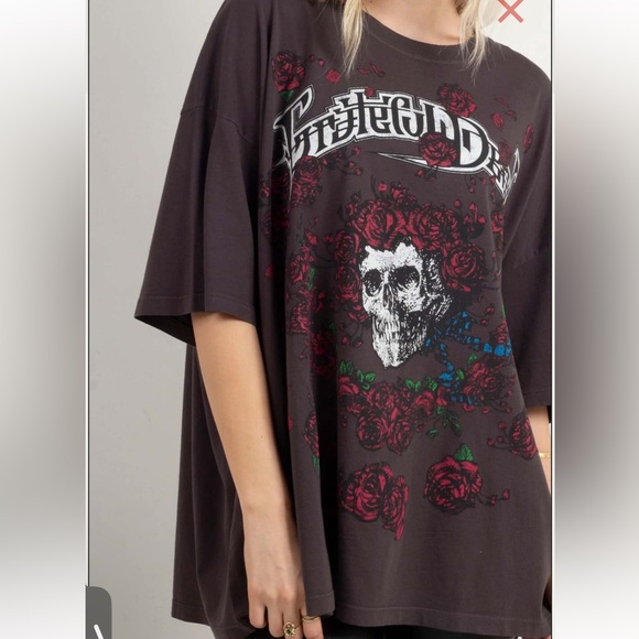Daydreamer Grateful Dead roses tee - Picture 2 of 4